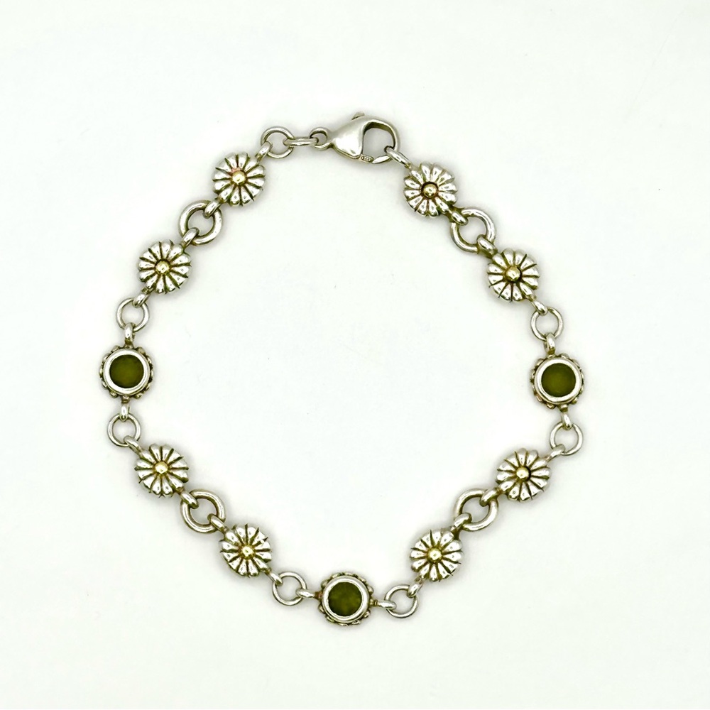 Lagos Two Tone Daisy Link Bracelet RARE
